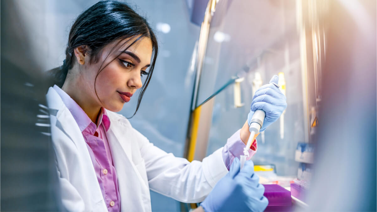 Medical Technician Extracting Samples