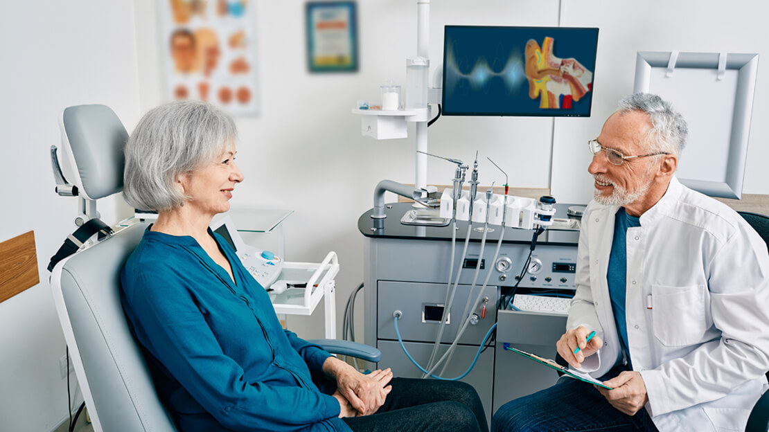 A Doctor and Patient in a medical office
