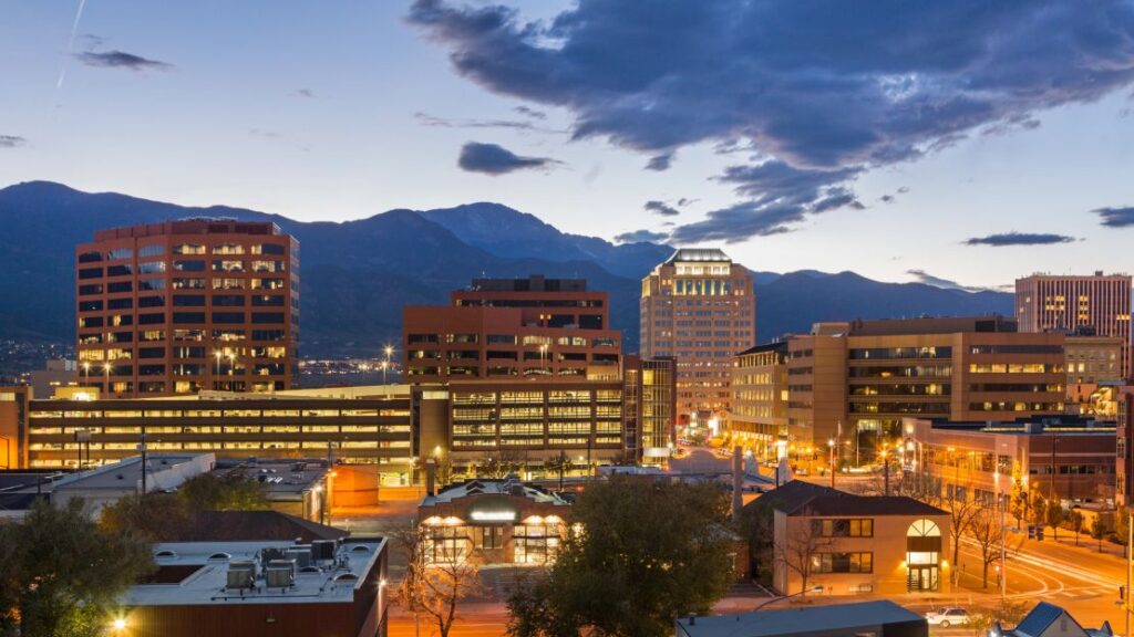 Scenic City Lights in Colorado
